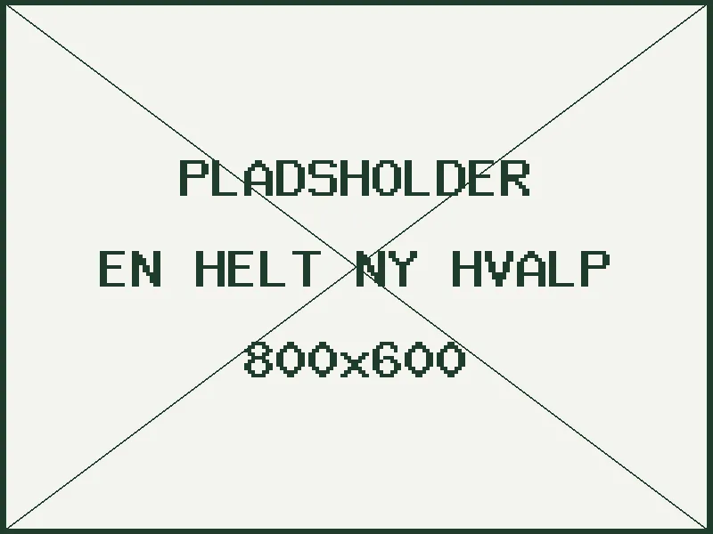 Pladsholder - en helt ny hvalp